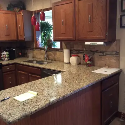 Kitchen remodel project by Hanlon Construction