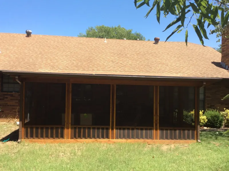 New shingle roof installed by Hanlon Construction