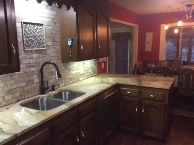 Kitchen remodel project by Hanlon Construction