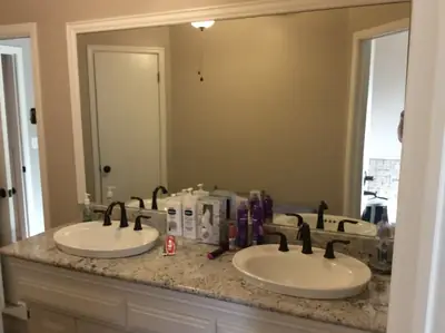 Bathroom and tile remodel project by Hanlon Construction