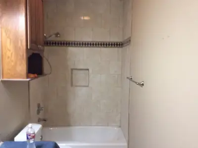 Bathroom and tile remodel project by Hanlon Construction